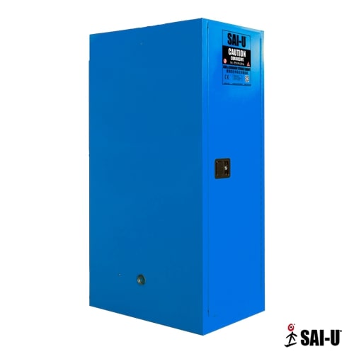 54 Gallon, 3 Shelf, 1 Manual Close Door, Corrosives/Acid Steel Safety Cabinet, Blue, SC0054BCabinet